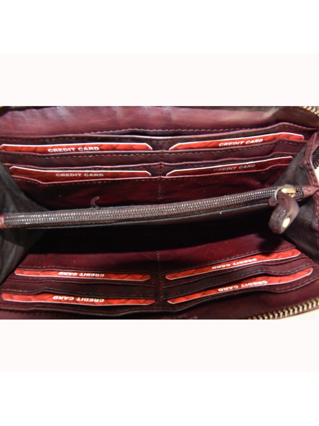 Woman leather shoulder pochette - 1764