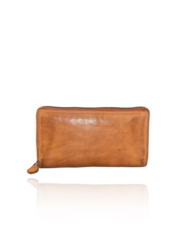 Portafoglio in pelle effetto vintage...