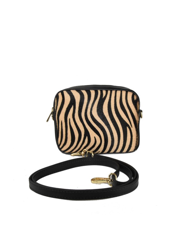 Woman fur leather shoulder bag - CV19821