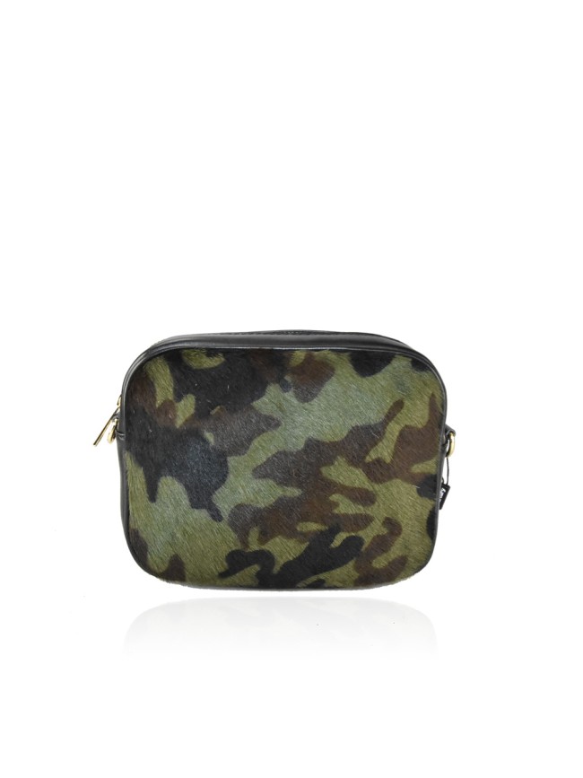 Woman fur leather shoulder bag - CV19821