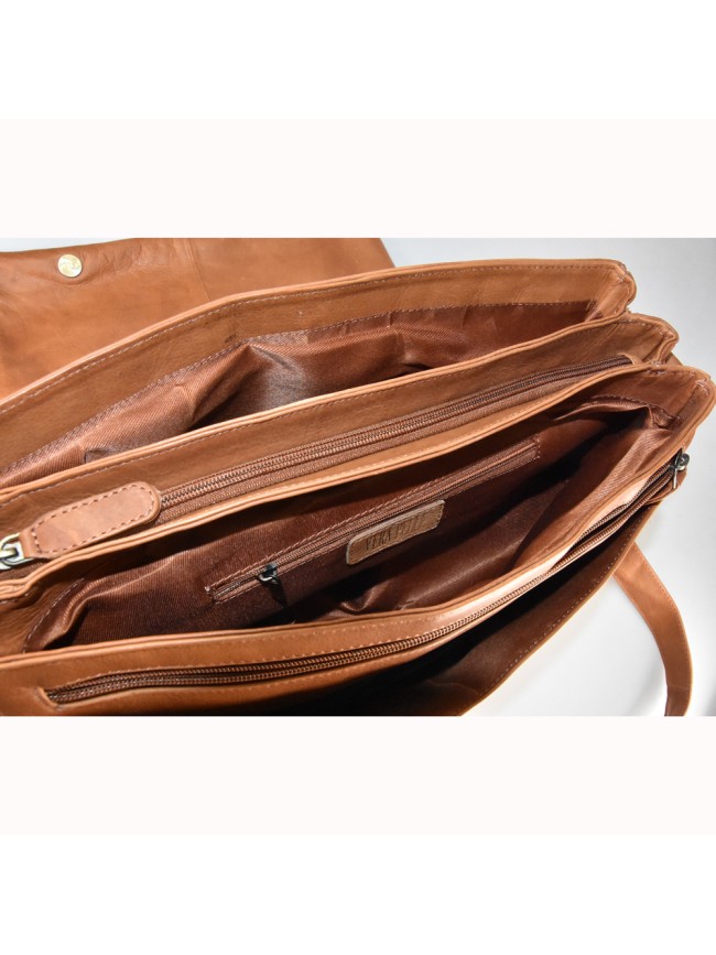 Cartella vintage in vera pelle - UM59865 Cartella vintage in vera pelle - UM59865