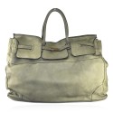 Borsone  vintage con tracolla in pelle made italy - LH1058120