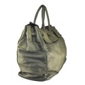 Borsone  vintage con tracolla in pelle made italy - LH1058120