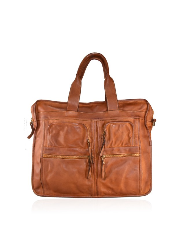 Borsa unisex a mano in pelle vintage...