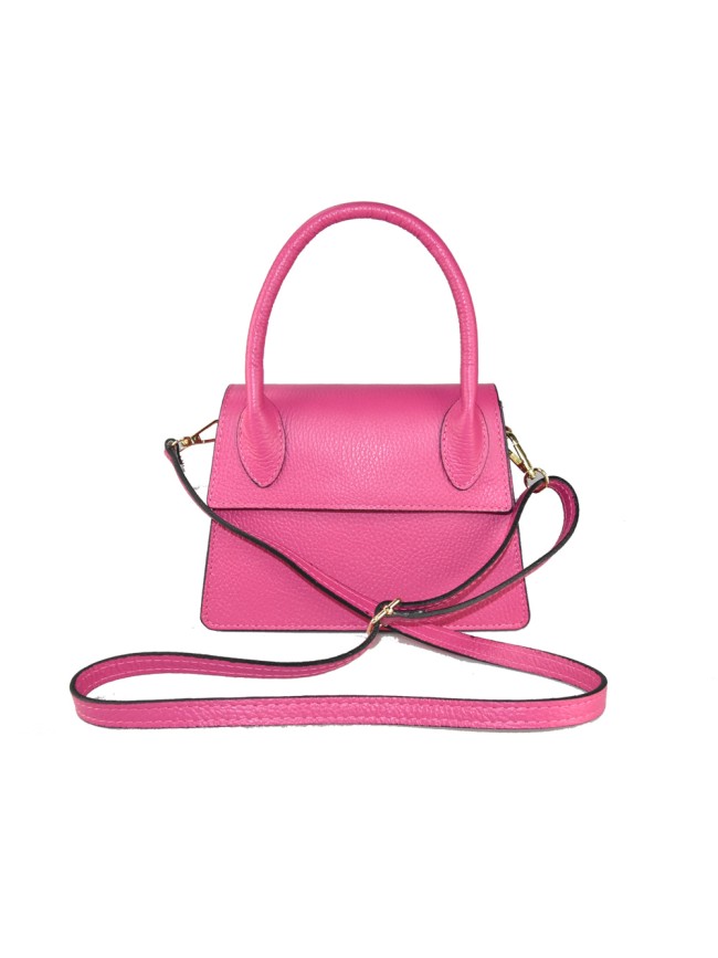 Borsa a mano  in pelle con tracolla -...