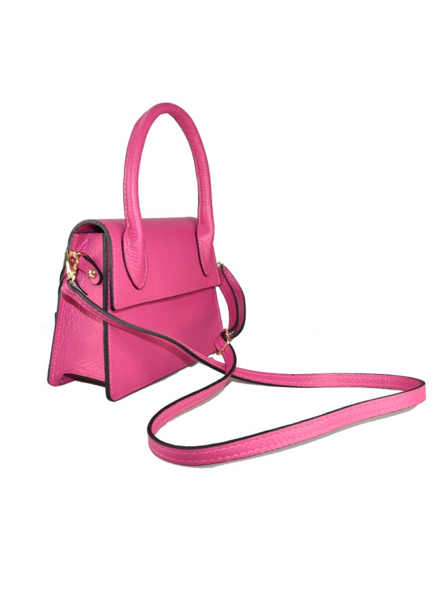 Borsa a mano  in pelle con tracolla -... Borsa a mano  in pelle con tracolla -...