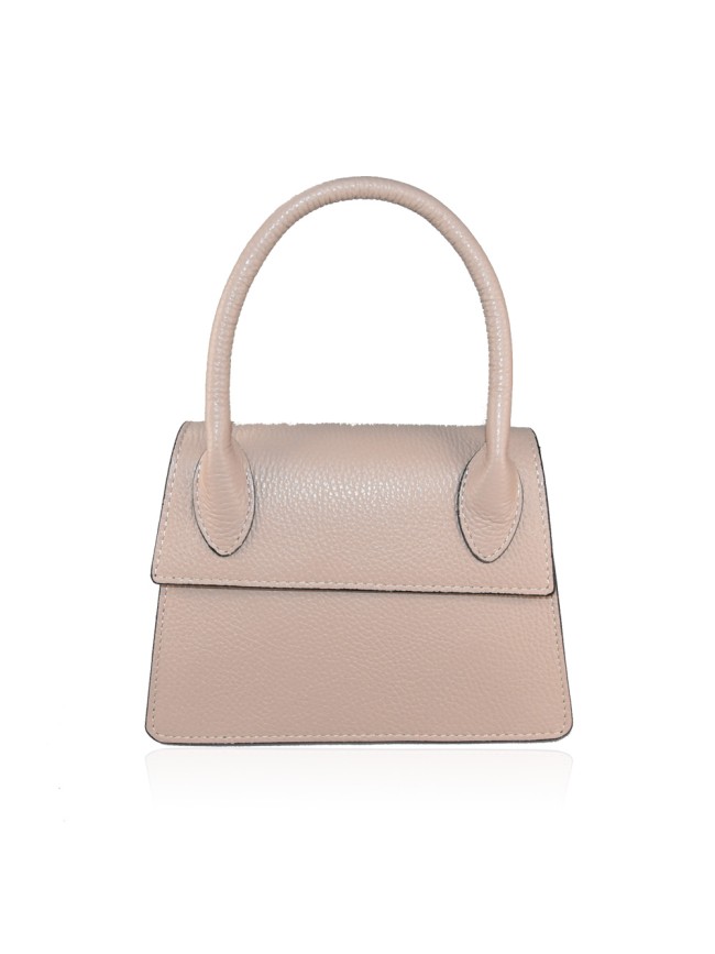 Leather bag with shoulder strap -...