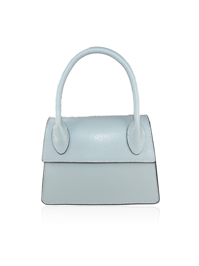 Leather bag with shoulder strap -...