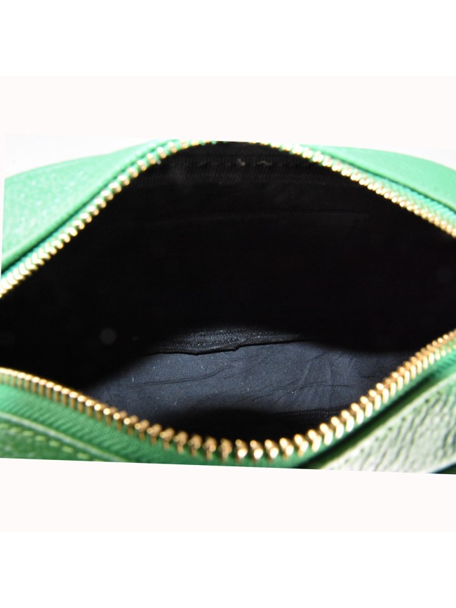 Borsa a tracolla in pelle e juta -...