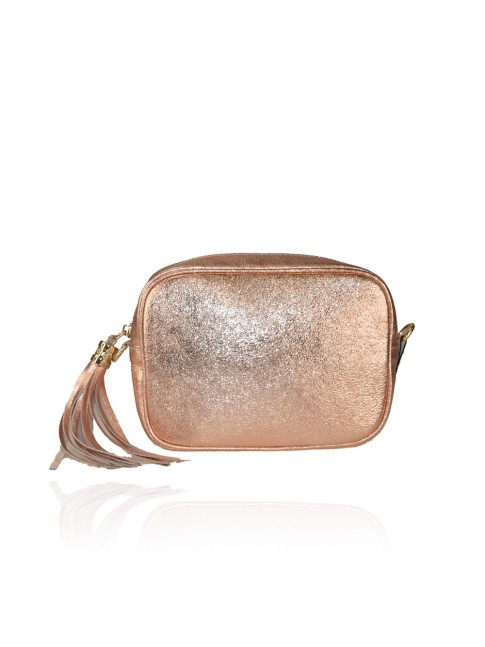 Leather bag with shoulder...